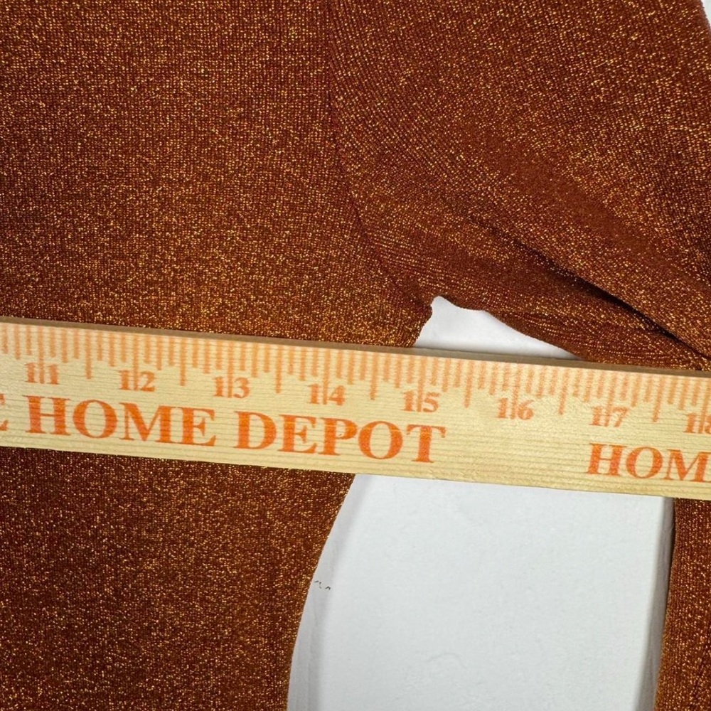 Elodie Copper Shimmer‎ V-Neck Bodysuit - Picture 5 of 5